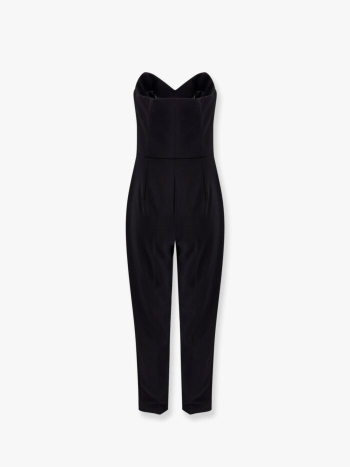 Elisabetta Franchi Strapless Jumpsuit With Waist Belt