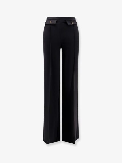 Elisabetta Franchi Trousers With Double Logoed Button