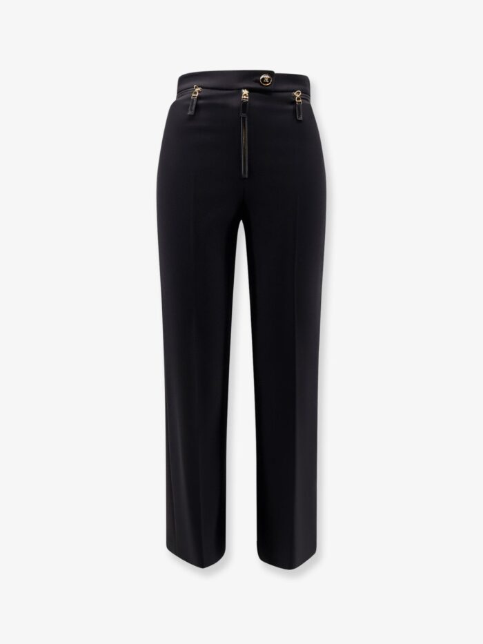 Elisabetta Franchi Trousers With Logoed Button
