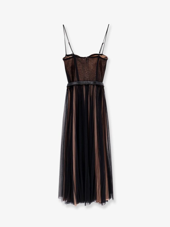 Elisabetta Franchi Tulle Midi Dress