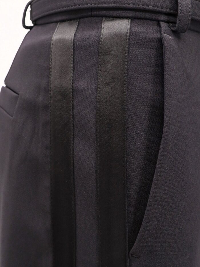 Elisabetta Franchi Tuxedo Trouser With Belt And Enamelled Detail