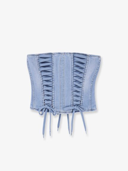 Elisabetta Franchi Urban Denim Bustier