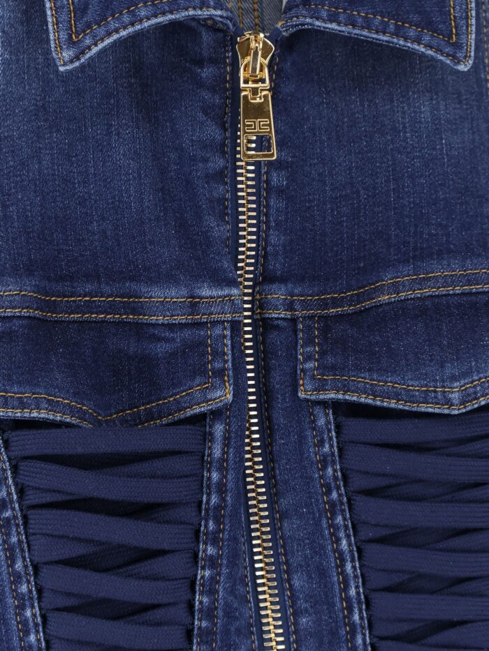 Elisabetta Franchi Urban Denim Jumpsuit