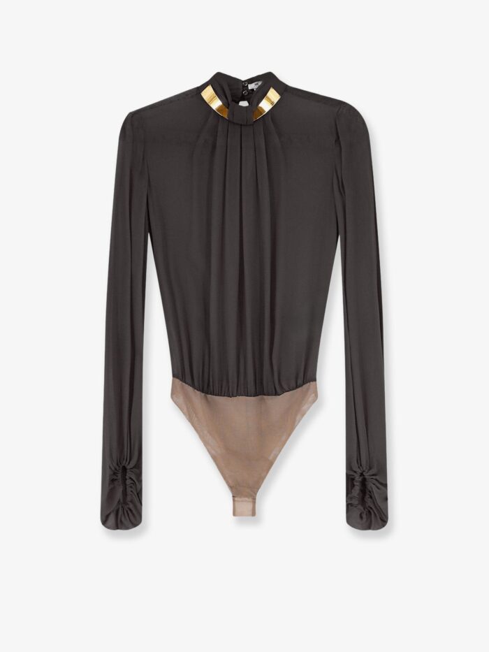 elisabetta franchi viscose shirt with body detail Elisabetta Franchi Viscose Shirt With Body Detail