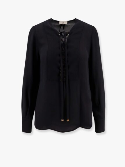 Elisabetta Franchi Viscose Shirt With Laces