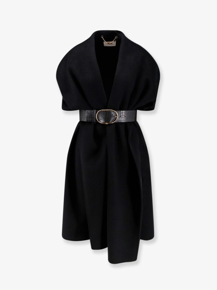 Elisabetta Franchi Wool Cape