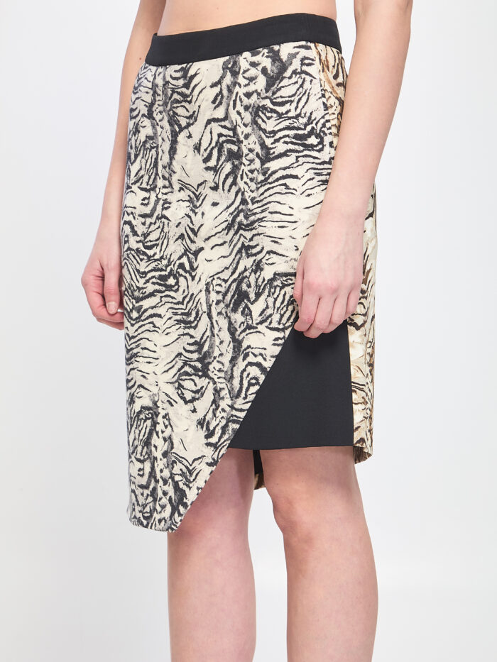 Emanuel Ungaro Animalier print skirt