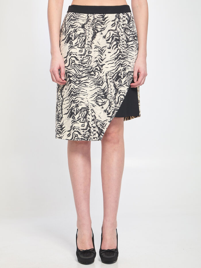 Emanuel Ungaro Animalier print skirt