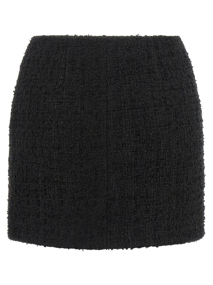 Balmain Embossed Button Detail Miniskirt