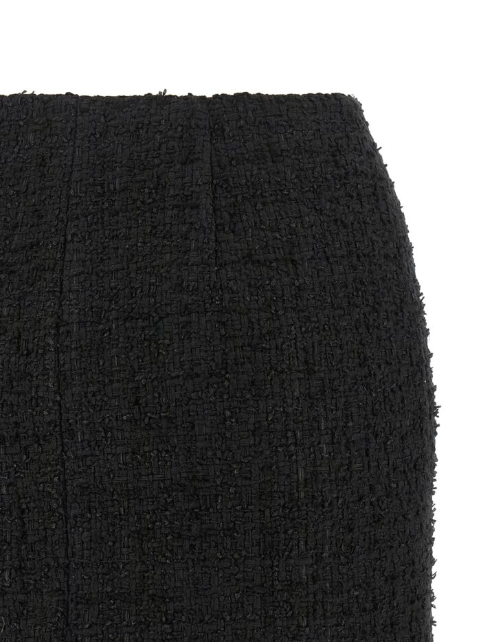 Balmain Embossed Button Detail Miniskirt