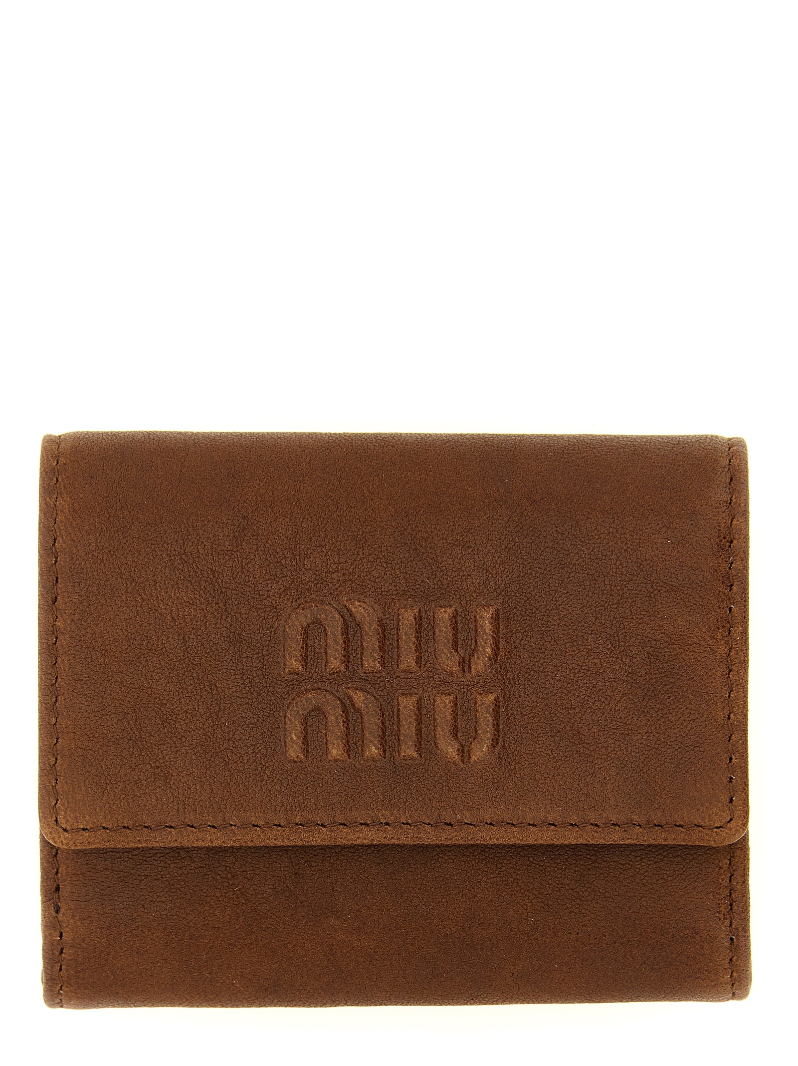 Miu Miu Embossed Logo Wallet