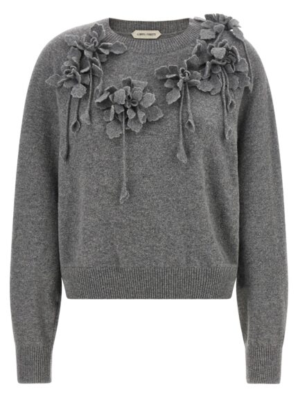 Alberta Ferretti Embroidered Flower Sweater