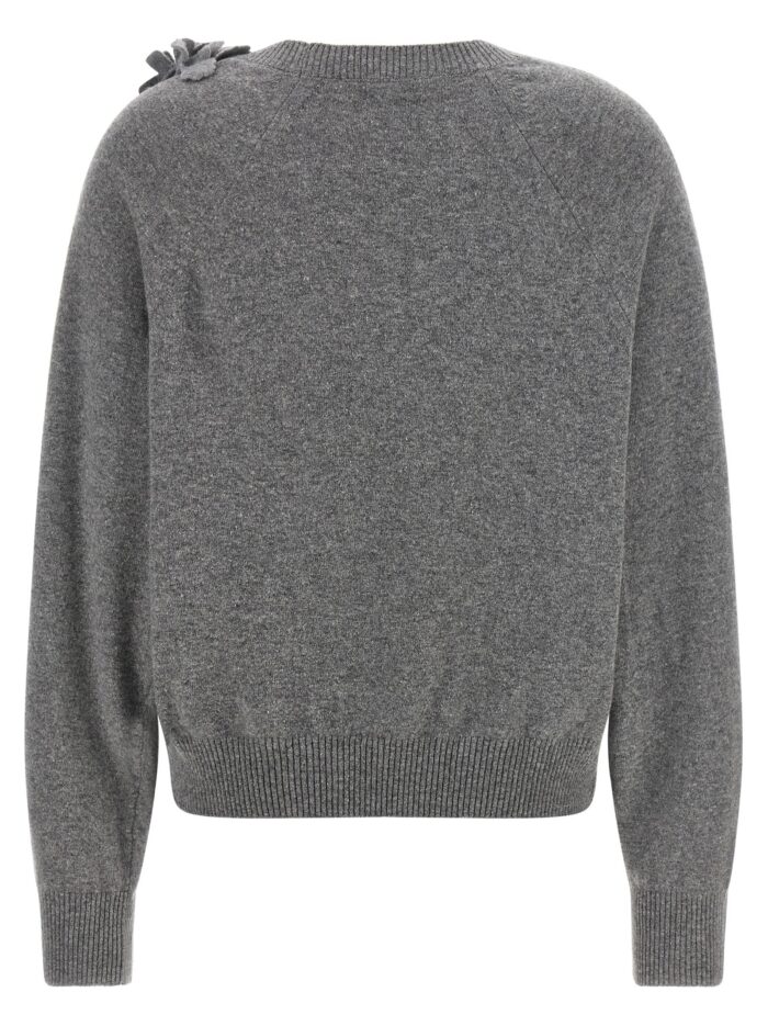Alberta Ferretti Embroidered Flower Sweater