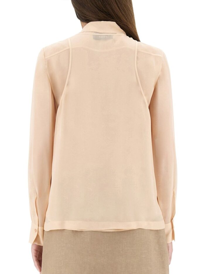 Fendi Embroidered Georgette Top