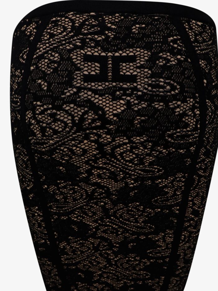 Elisabetta Franchi Embroidered Knitted Skirt