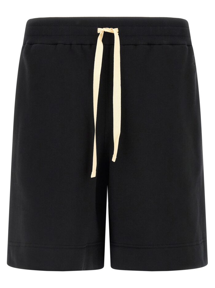 jil sander embroidered logo bermuda shorts JIL SANDER Embroidered Logo Bermuda Shorts