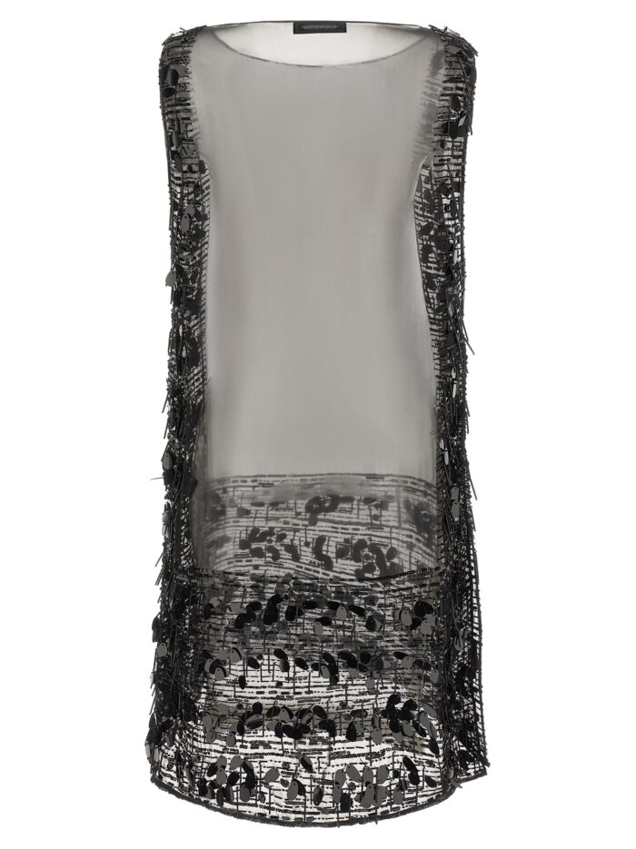 Lanvin Embroidered Silk Tunic Dress