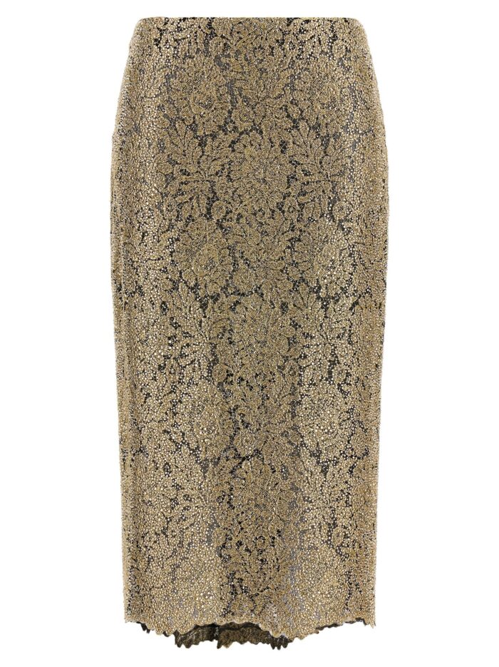 ermanno scervino embroidered tulle skirt ERMANNO SCERVINO Embroidered Tulle Skirt