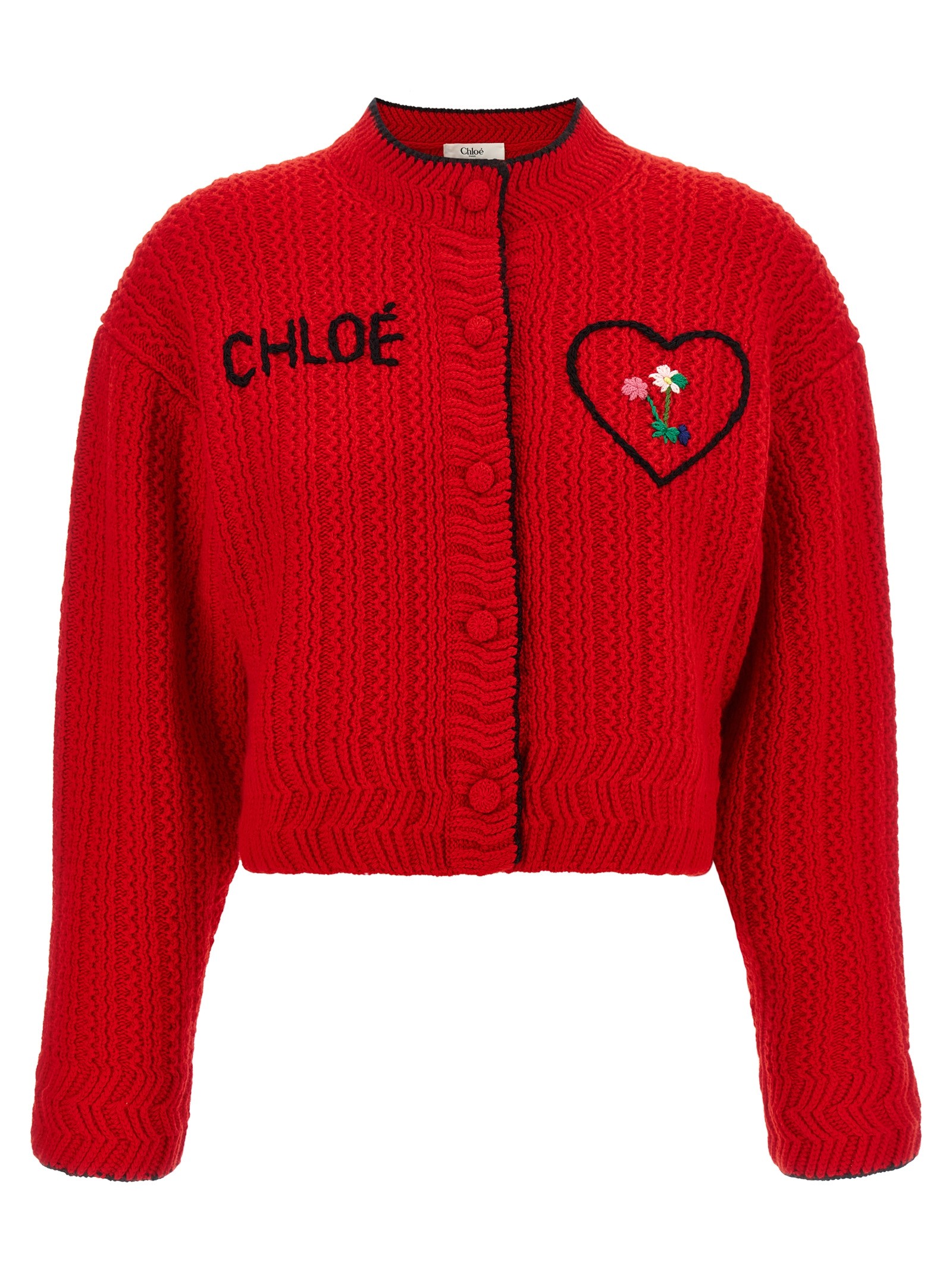 CHLOÉ Embroidery Cardigan
