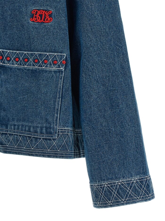 BODE Embroidery Denim Jacket