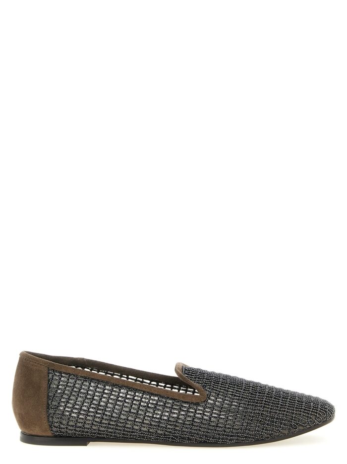 brunello cucinelli 'embroidery' mesh loafers Brunello Cucinelli 'Embroidery' Mesh Loafers