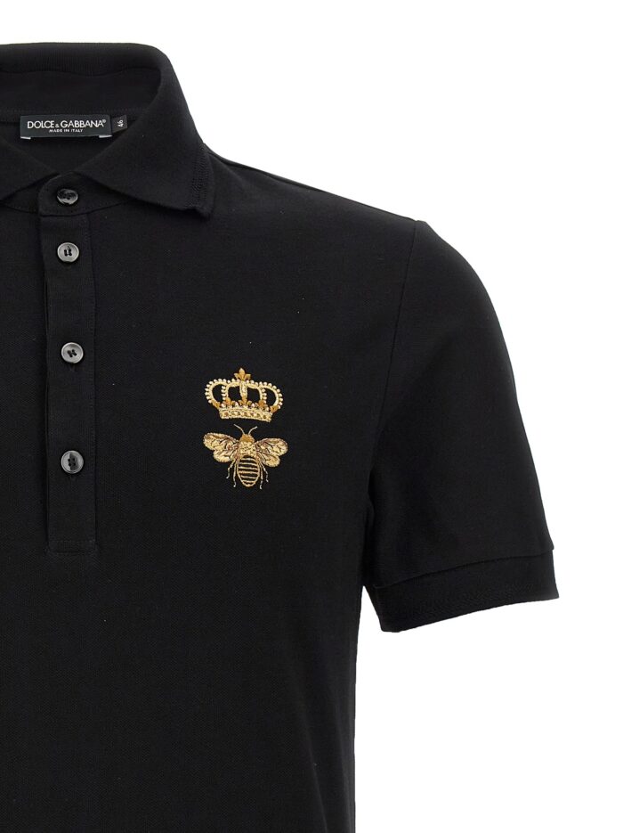 DOLCE&GABBANA Embroidery Piquet Polo