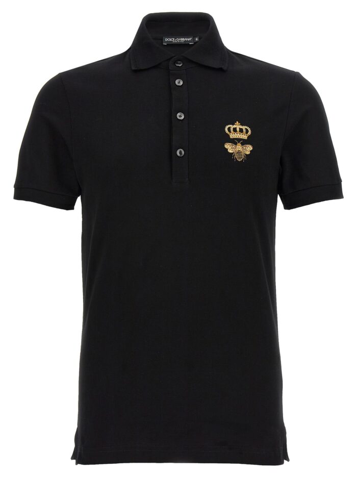 dolce&gabbana embroidery piquet polo DOLCE&GABBANA Embroidery Piquet Polo