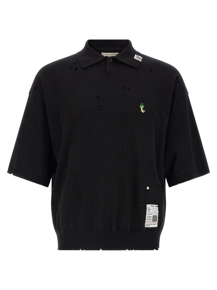 maison mihara yasuhiro embroidery polo shirt MAISON MIHARA YASUHIRO Embroidery Polo Shirt