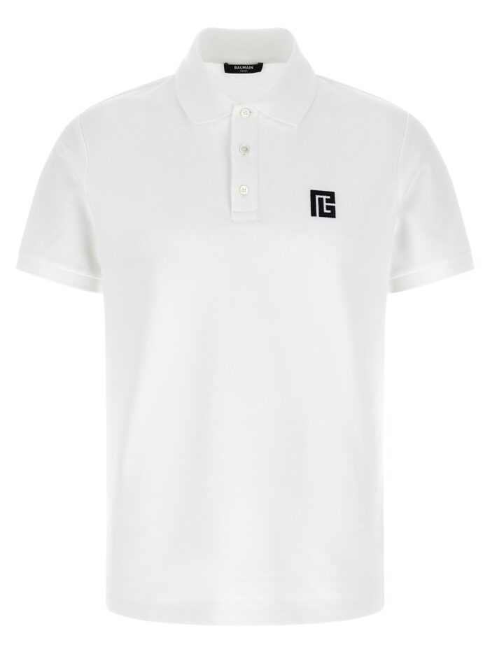balmain embroidery polo shirt Balmain Embroidery Polo Shirt