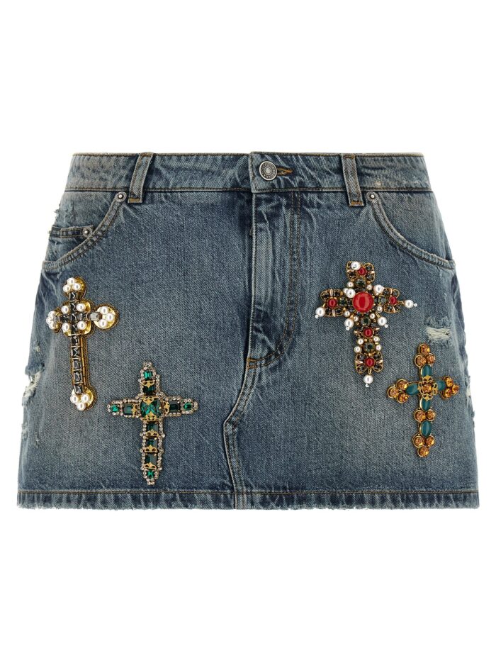 dolce & gabbana embroidery skirt Dolce & Gabbana Embroidery Skirt
