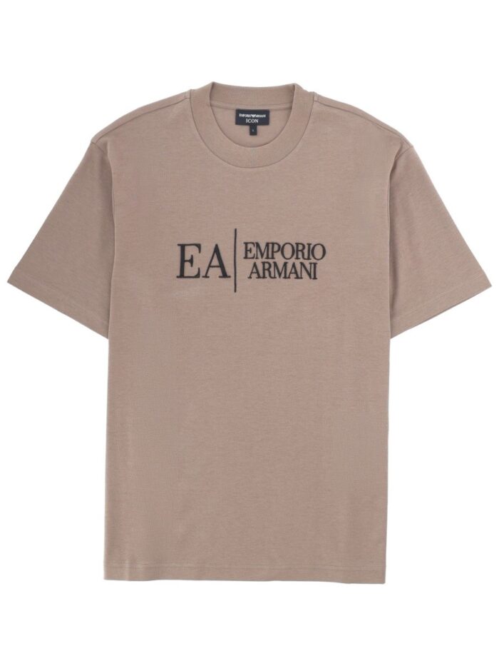 emporio armani t shirt with icon embroidery Emporio Armani T-SHIRT WITH ICON EMBROIDERY