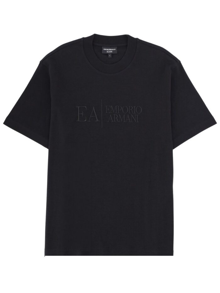 emporio armani t shirt with icon embroidery Emporio Armani T-SHIRT WITH ICON EMBROIDERY