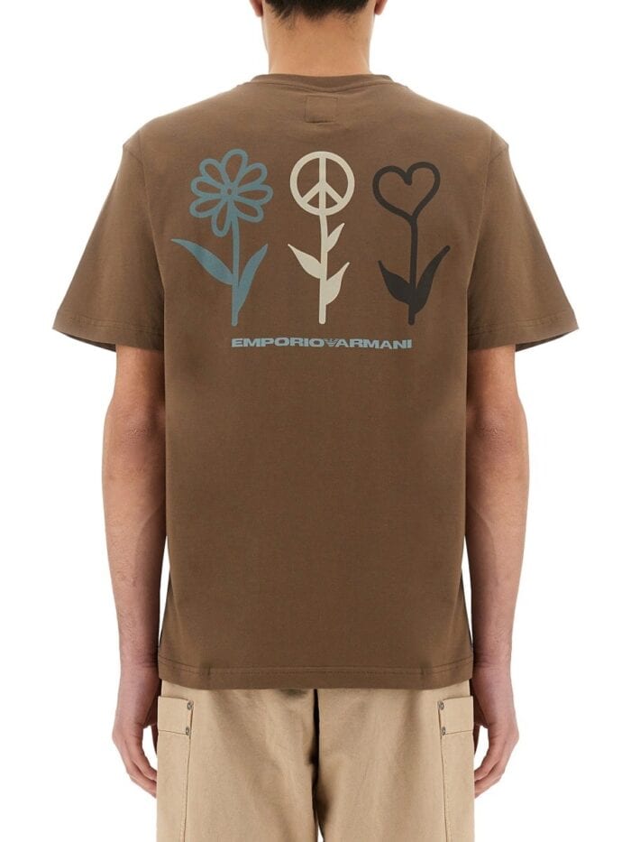 Emporio Armani T-SHIRT WITH MAXI PRINT CAPSULE PEACE ASV
