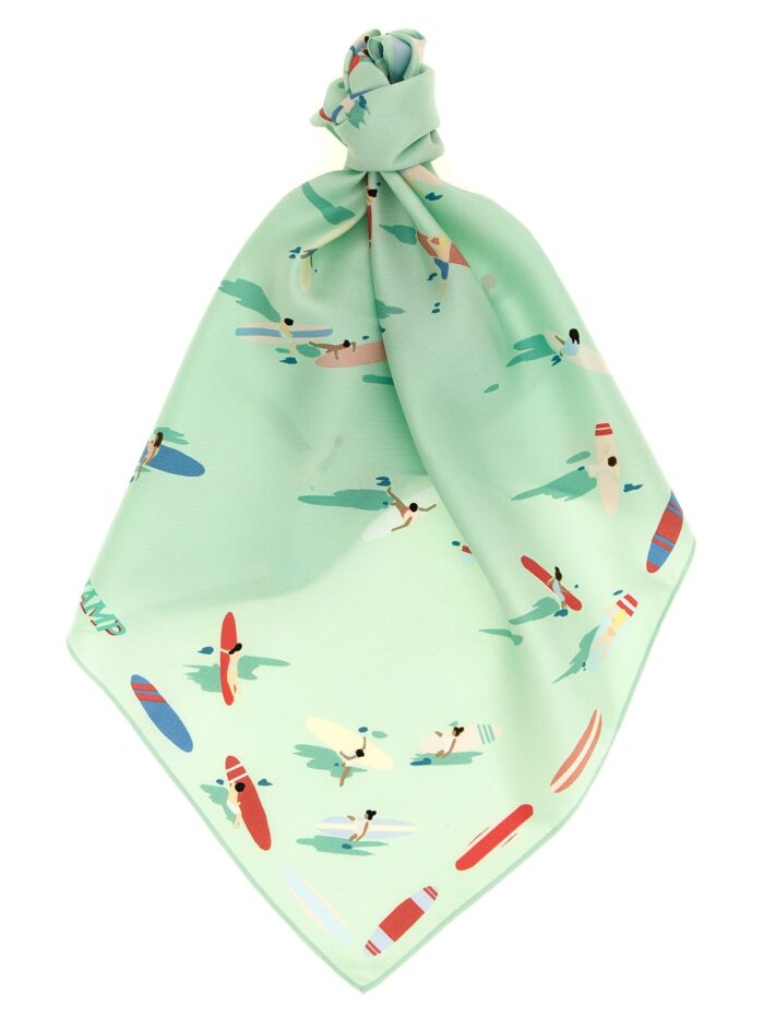 longchamp 'en attendant la vague' print scarf LONGCHAMP 'En Attendant La Vague' Print Scarf