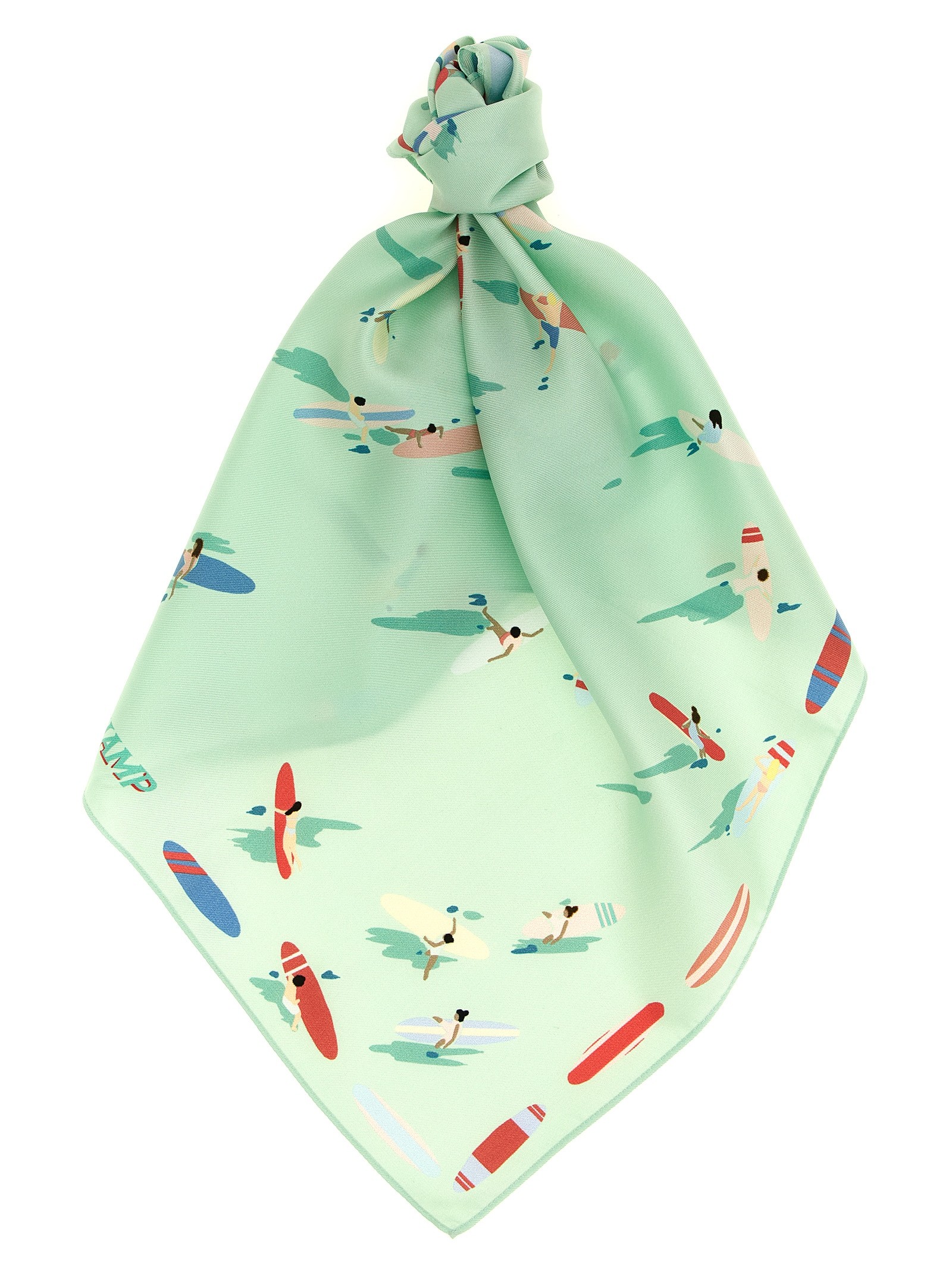 LONGCHAMP 'En Attendant La Vague' Print Scarf
