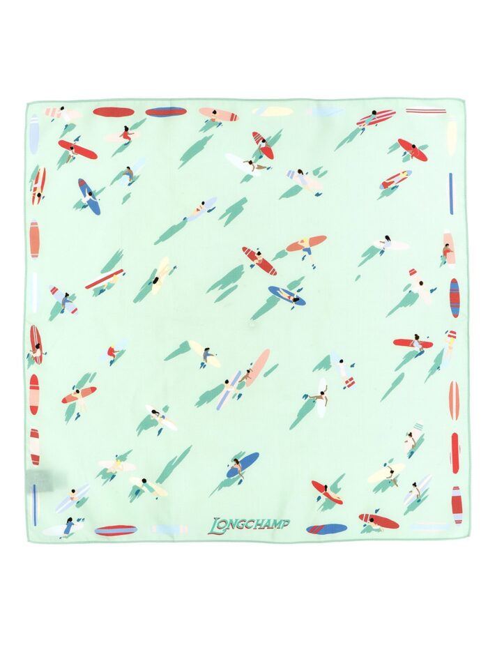 LONGCHAMP 'En Attendant La Vague' Print Scarf