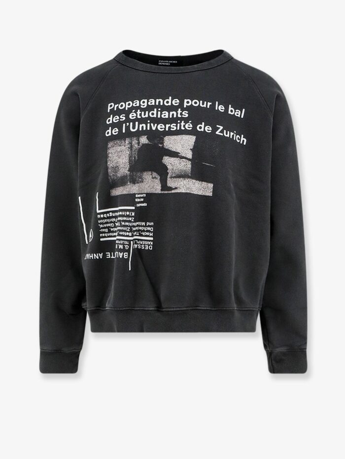 ENFANTS RICHES DEPRIMES Cotton Sweatshirt With L'Université De Zurich Print