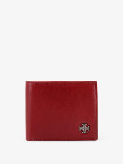 ENFANTS RICHES DEPRIMES Cross Emblem Leather Wallet