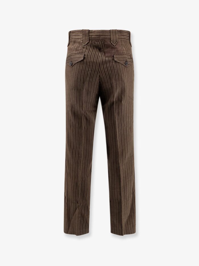 ENFANTS RICHES DEPRIMES Linen Blend Striped Trousers