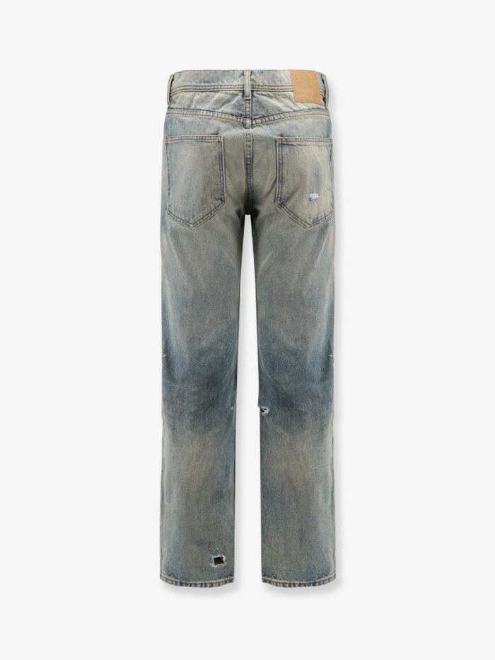 ENFANTS RICHES DEPRIMES Straight Leg Jeans With Destroyed Effect