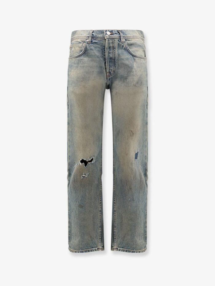 ENFANTS RICHES DEPRIMES Straight Leg Jeans With Destroyed Effect