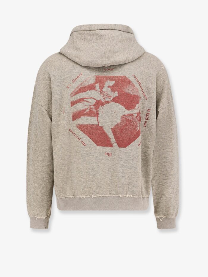 ENFANTS RICHES DEPRIMES You Are Nothing Cotton Sweatshirt With Used Effect