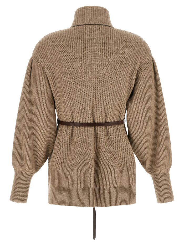 Brunello Cucinelli English Half-ribbed Cardigan