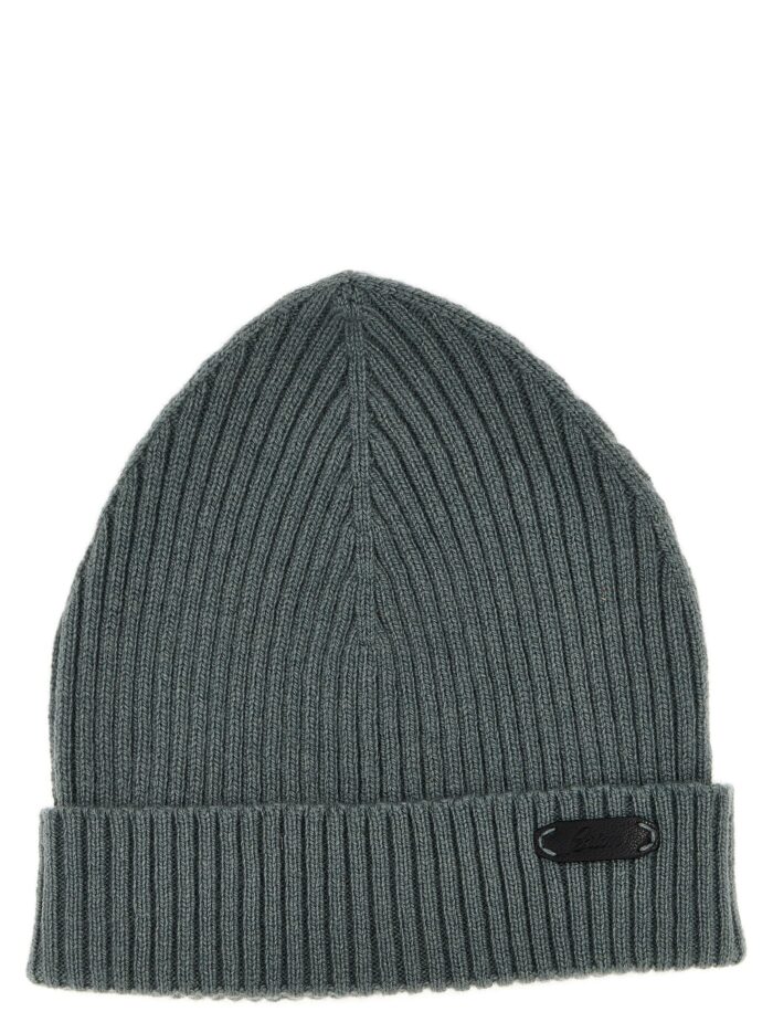brioni english ribbed beanie BRIONI English Ribbed Beanie