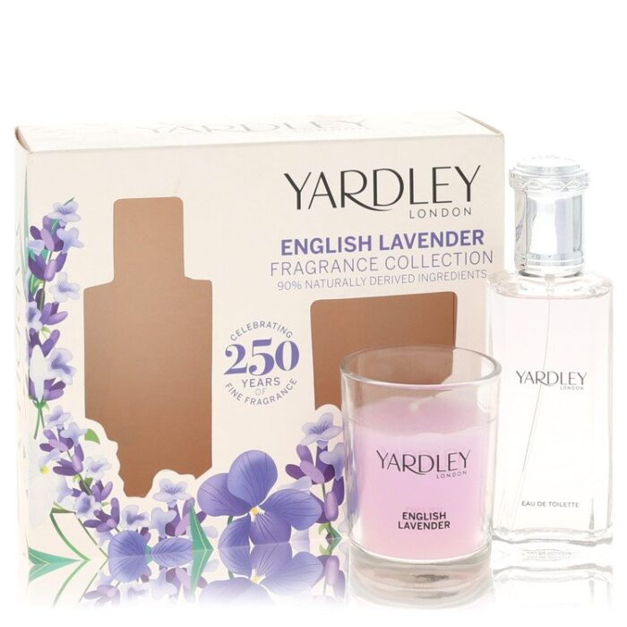 English Lavender By Yardley London - Gift Set -- 1.7 Oz Eau De Toilette + 4.2 Oz Fragranced Candle - Image 1