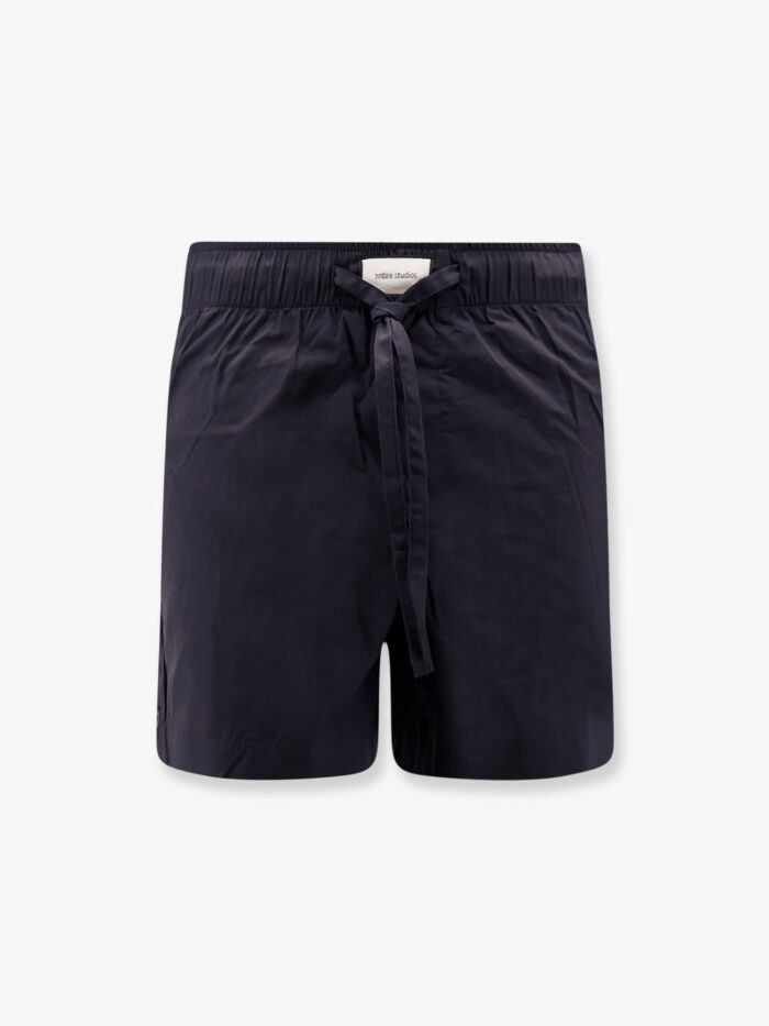entire studios cotton bermuda shorts with frontal logoed label ENTIRE STUDIOS Cotton Bermuda Shorts With Frontal Logoed Label