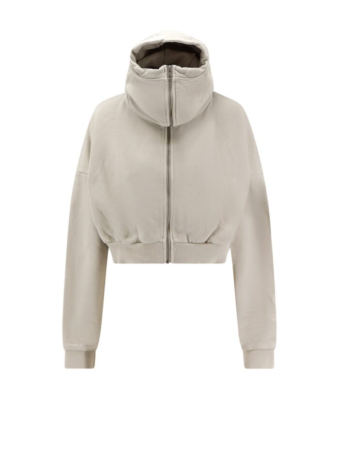 ENTIRE STUDIOS Cropped Full Zip Cotton Sweatshirt