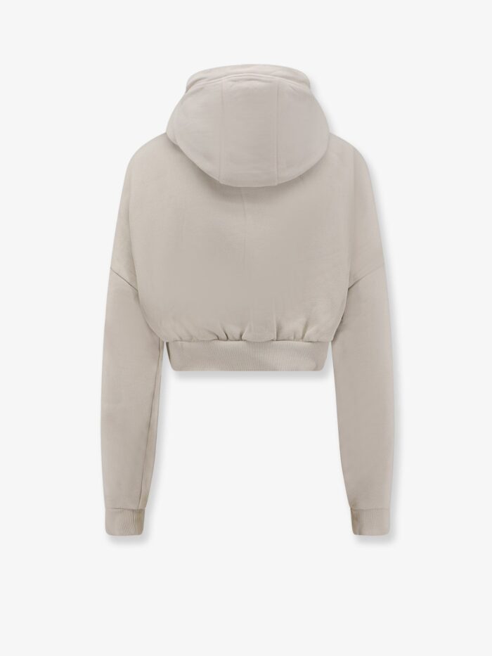 ENTIRE STUDIOS Cropped Full Zip Cotton Sweatshirt