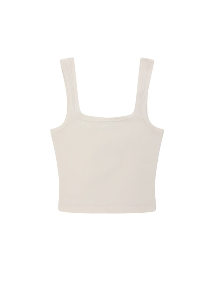 ENTIRE STUDIOS Square Neck Cotton Top
