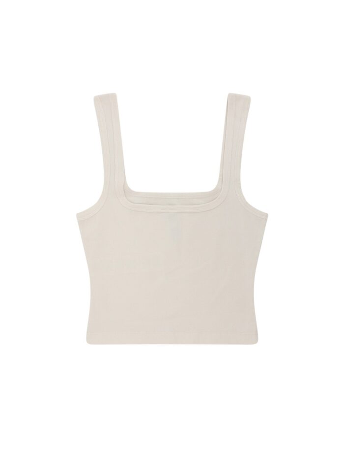 ENTIRE STUDIOS Square Neck Cotton Top